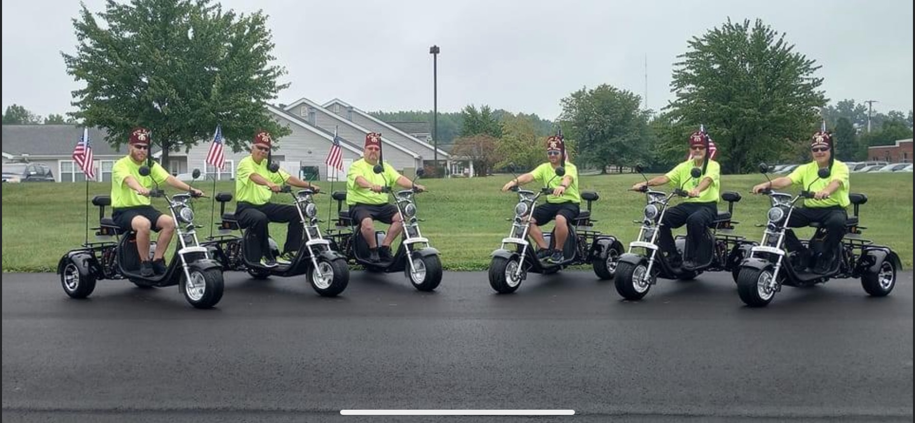 Shriners parade scooters. Go Shriners! You rock!